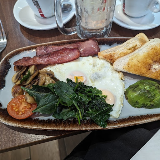 Fresh Breakfast Avocado Greens Plate